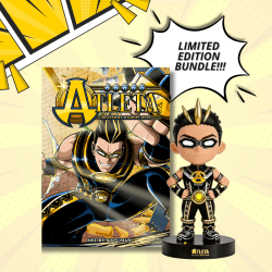 ATLETA COMIC 1 (with Wilbert Rosalyn as Author) + BOBBLEHEAD FIGURE LIMITED BUNDLE | WILBERT ROSS